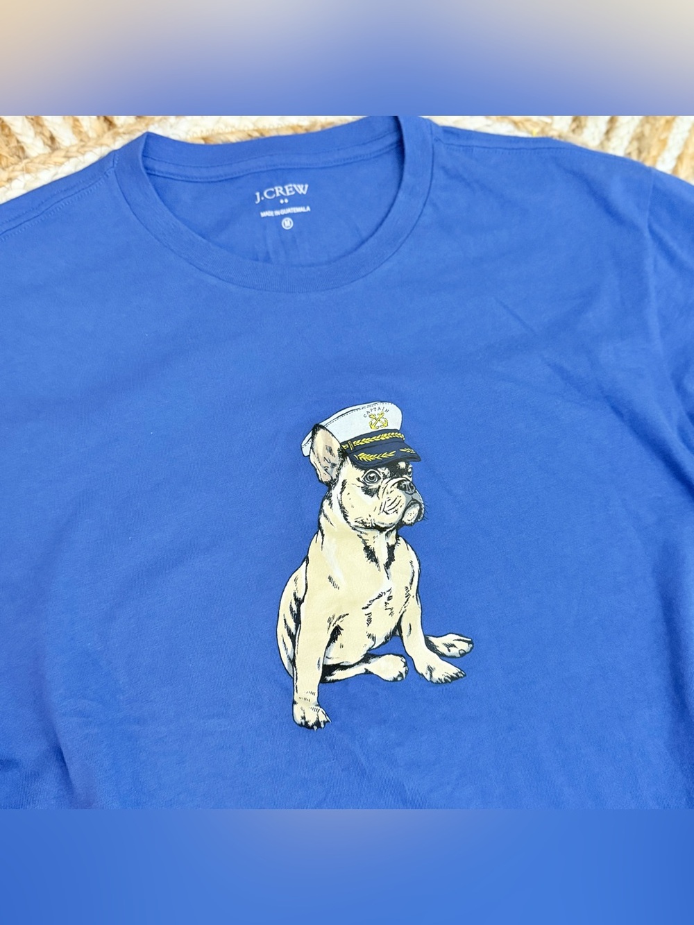 🌾 J. Crew Graphic Tee - Nautical‎ French Bulldog Design